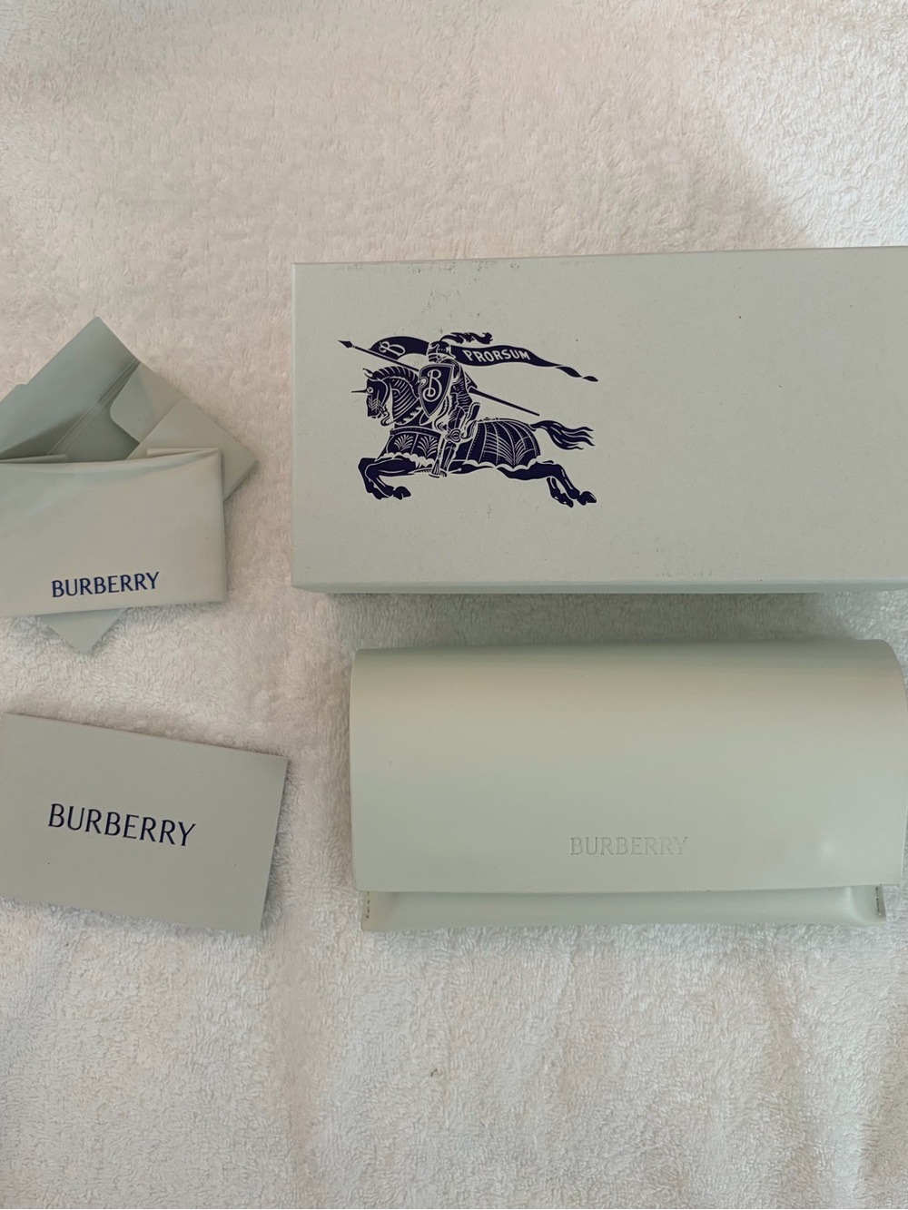 Burberry Authentic Eyewear Replacement Packaging Set 8 1/4 x 4 1/4 x 3 inches